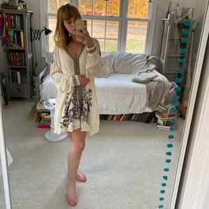 Embroidered Free People Dress